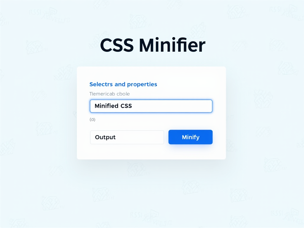 CSS Minifier | Optimize & Compress CSS Code Online | ToolCluster